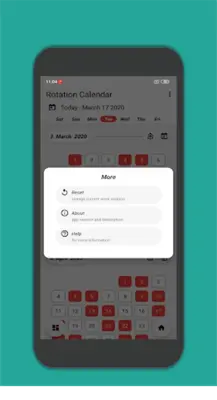 Rotation Calendar android App screenshot 0