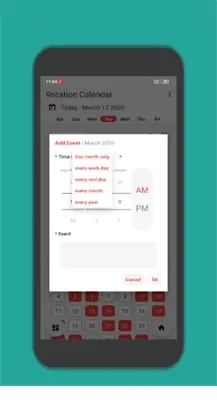 Rotation Calendar android App screenshot 2